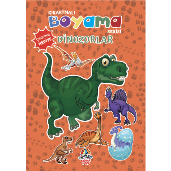 Çıkartmalı Boyama Serisi - Dinozorlar