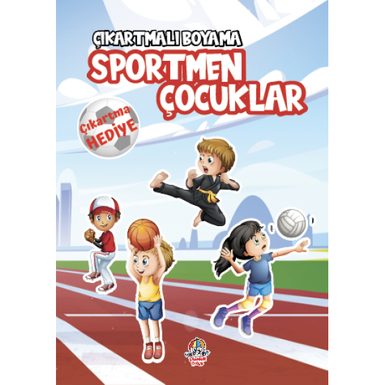 Çıkartmalı Boyama Serisi - Sportmen Çocuklar