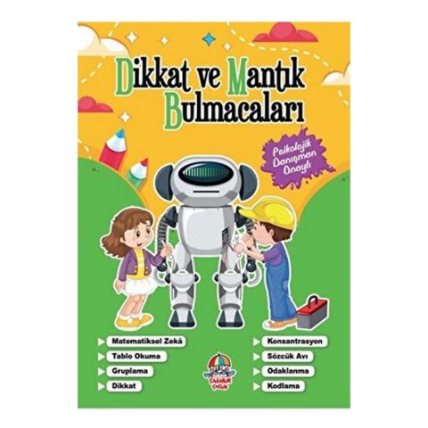 DİKKAT VE MANTIK BULMACALARI YEŞİL KİTAP 