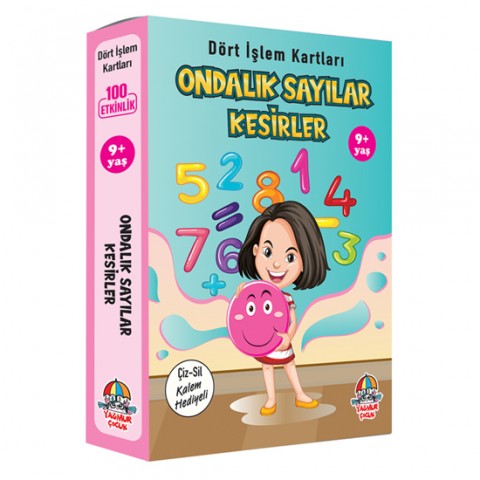 DÖRT İŞLEM KARTLARI / ONDALIK SAYILAR-KESİRLER (9+ YAŞ)